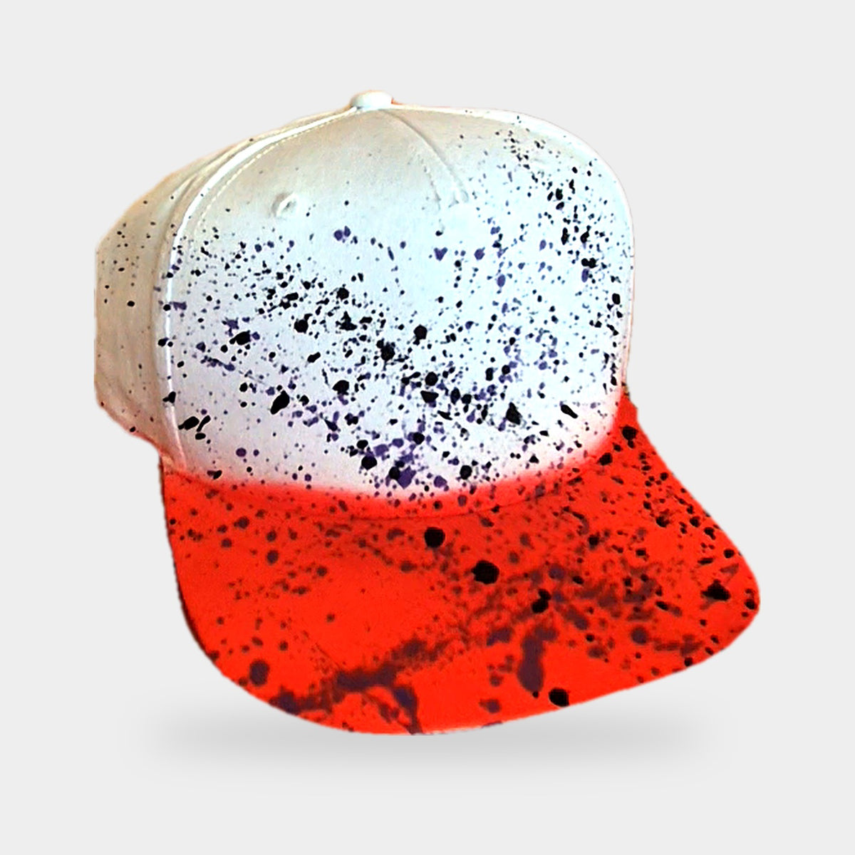 Gorra Splatter – Blanca y Roja